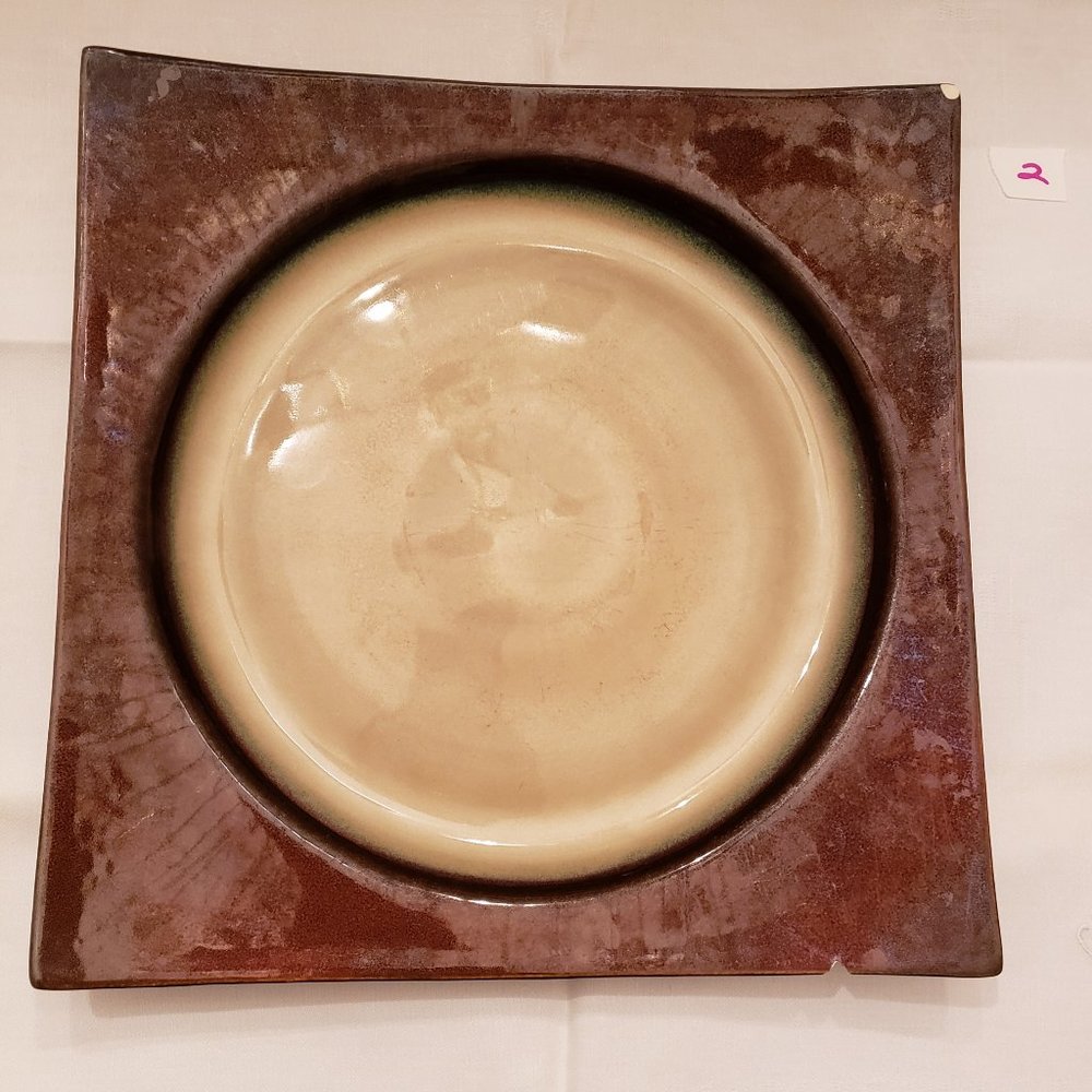 Mikasa Solstice Ruby Red Stoneware Dinner Plate Preowned 2